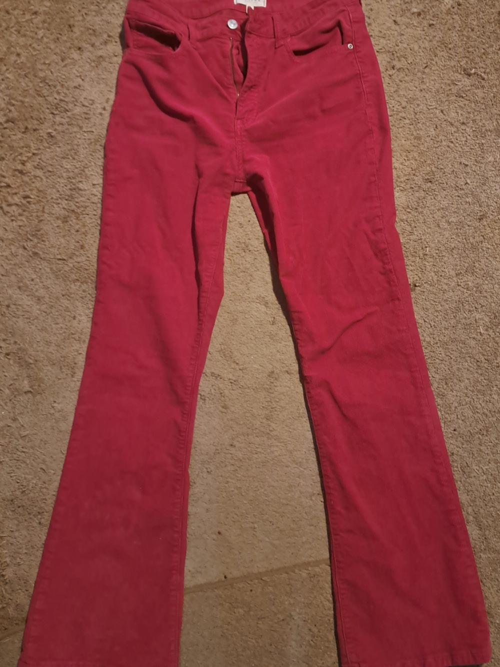Francesca's Magenta Corduroy Pants